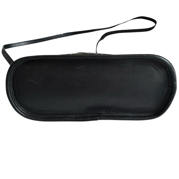 BRIGHTON Purse Black Leather Snakeskin  Crossbody Convertible Clutch Bag - Picture 5 of 10